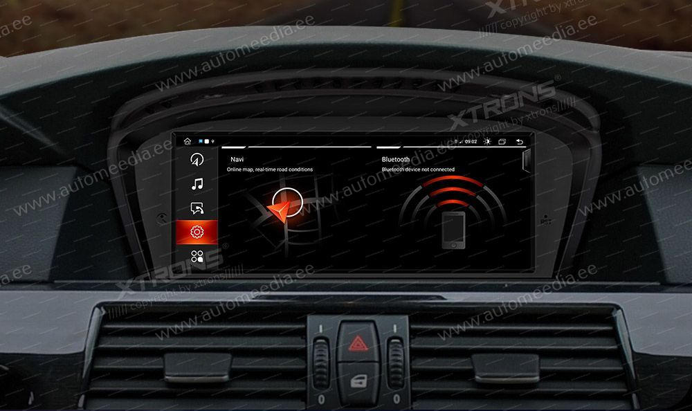 BMW 5.ser | BMW 3.ser | E60 | E61 | E90 | E92 | E93 iDrive CIC (2009-2012)  XTRONS QEB8260CI merkkikohtainen Android GPS multimedia näyttö