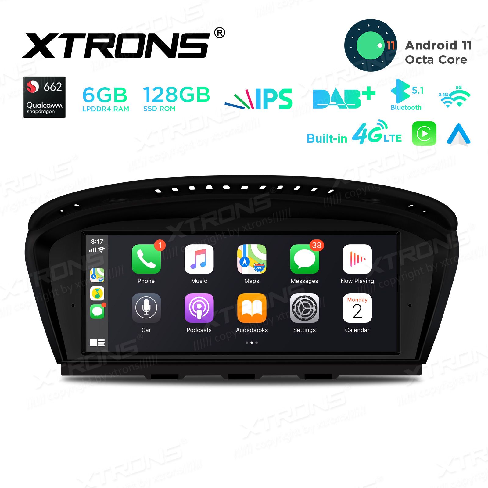 BMW 5.ser | BMW 3.ser | E60 | E61 | E90 | E92 | E93 iDrive CCC (2004-2008) kahesüsteemne, originaalraadio säilitav Android 11 GPS autoraadio ja multimeedia keskus