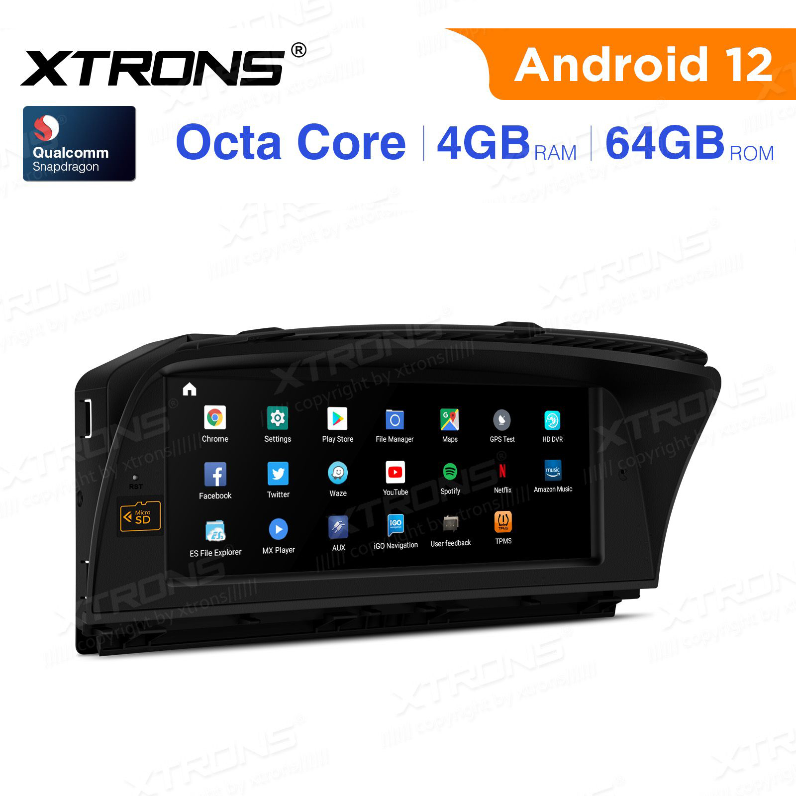 BMW 7.ser | E65 | E66 | Original CCC system (2001-2008) mudelipõhine Android 12 GPS autoraadio ja multimeedia keskus