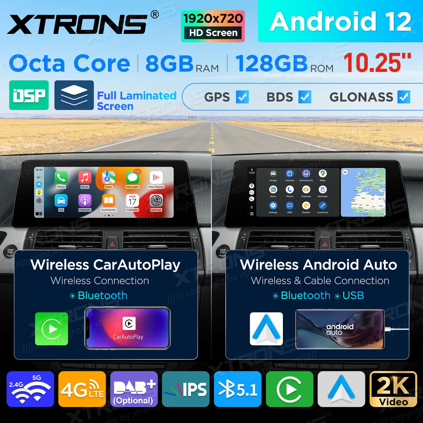 BMW X5 | X6 | E70 | 71 iDrive CCC (2007-2010) mudelipõhine Android 12 GPS autoraadio ja multimeedia keskus