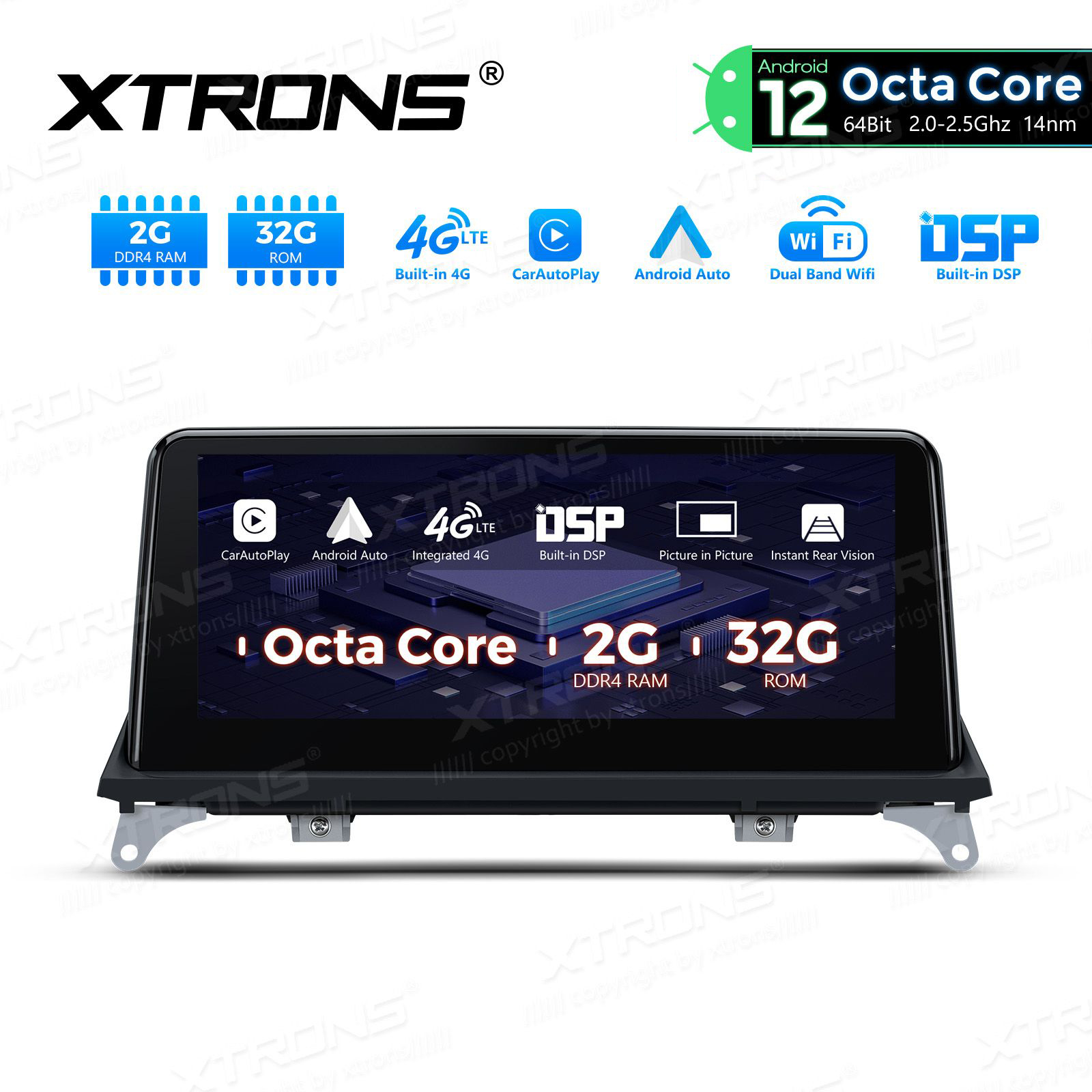 BMW X5 | X6 | E70 | 71 iDrive CCC (2007-2010) kahesüsteemne, originaalraadio säilitav Android 12 GPS autoraadio ja multimeedia keskus