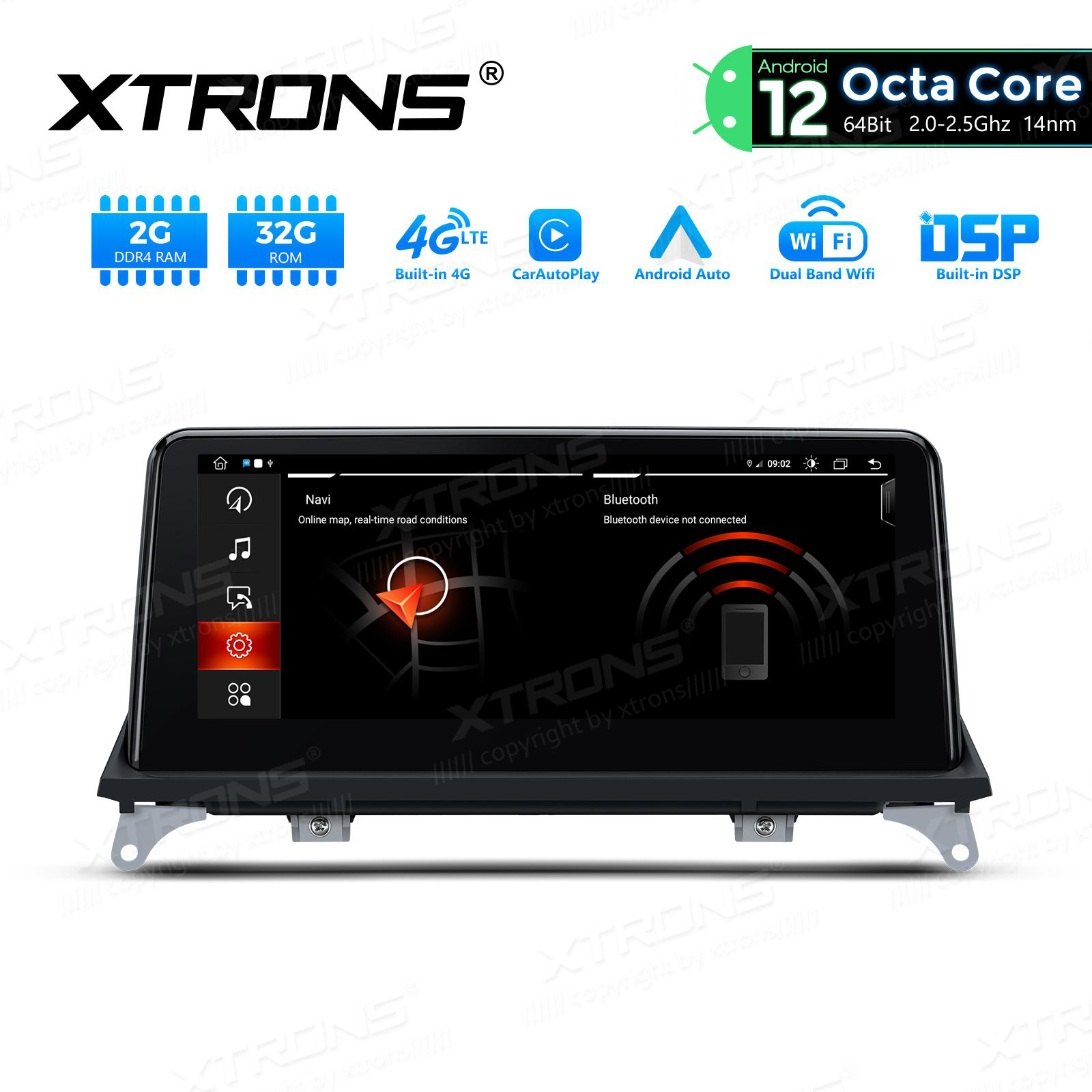 BMW X5 | X6 | E70 | 71 iDrive CCC (2007-2010) kahesüsteemne, originaalraadio säilitav Android 12 GPS autoraadio ja multimeedia keskus