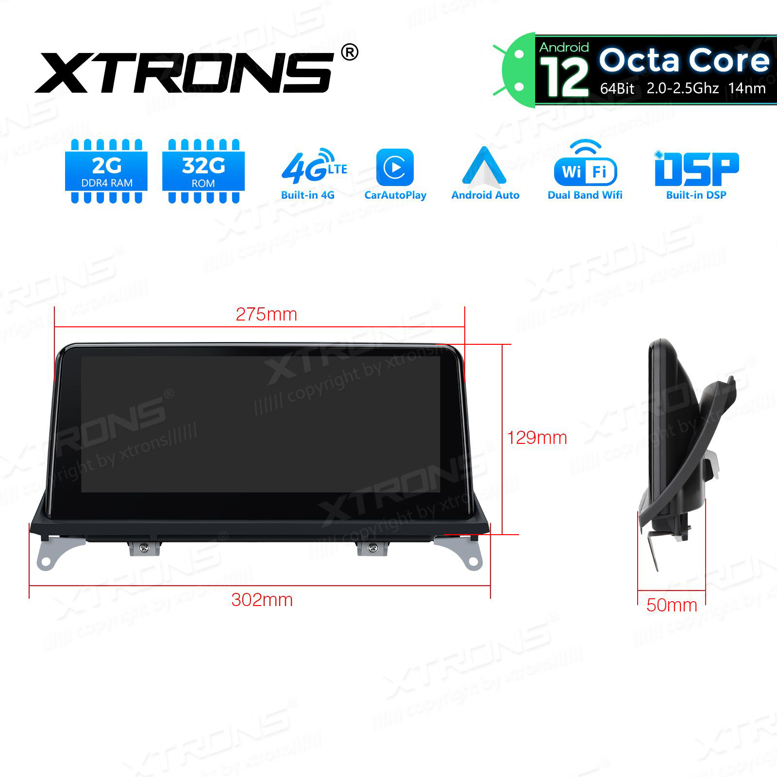 BMW X5 | X6 | E70 | 71 iDrive CCC (2007-2010) kahesüsteemne, originaalraadio säilitav Android 12 GPS autoraadio ja multimeedia keskus