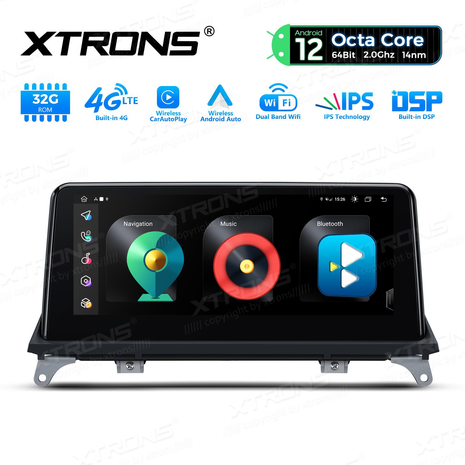 10.25" tollise ekraaniga 2Gb RAM + 32 Gb ROM | BMW X5 | X6 | E70 | 71 iDrive CIC (2010-2014) Android 12 GPS autoraadio ja multimeedia keskus