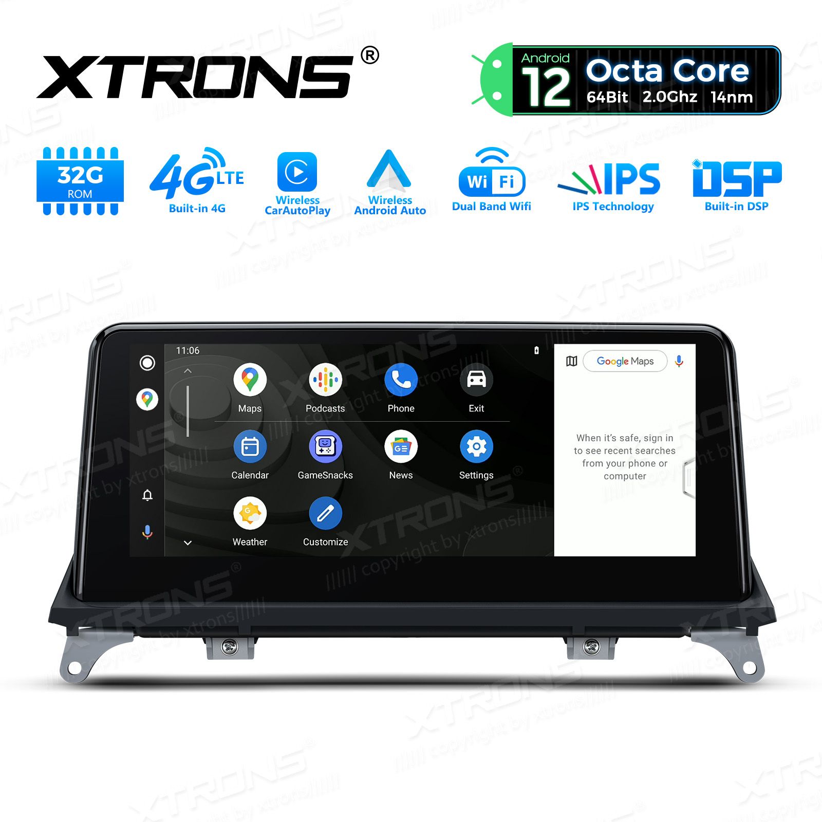 BMW X5 | X6 | E70 | 71 iDrive CIC (2010-2014) kahesüsteemne, originaalraadio säilitav Android 12 GPS autoraadio ja multimeedia keskus