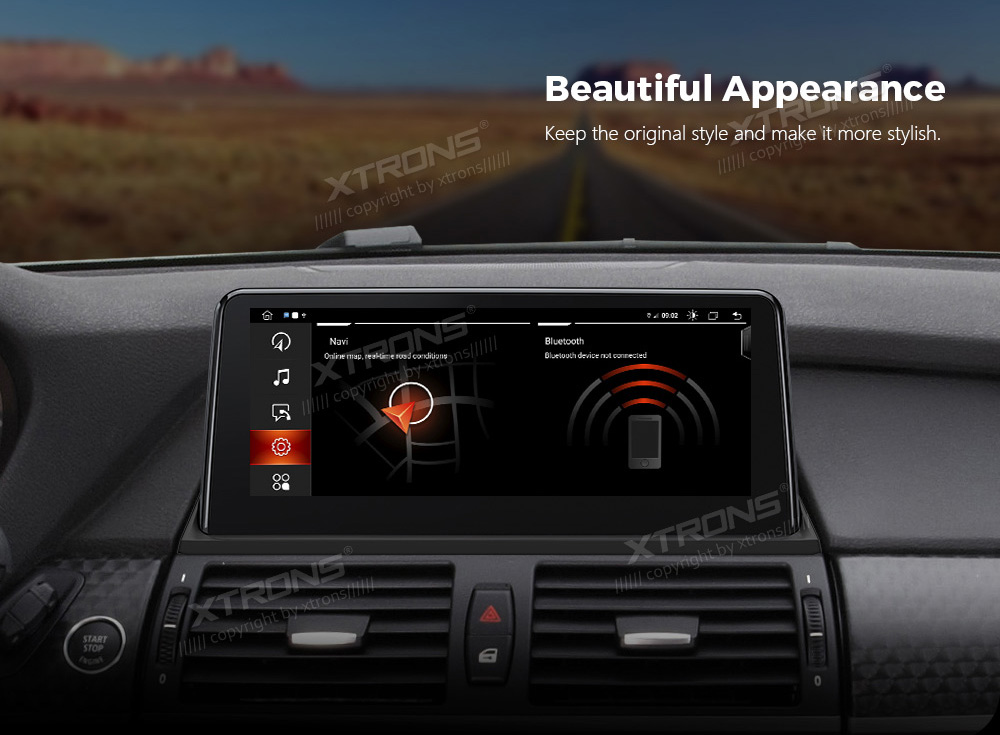 BMW X5 | X6 | E70 | 71 iDrive CIC (2010-2014)  XTRONS QEB12X5CI Car multimedia GPS player with Custom Fit Design