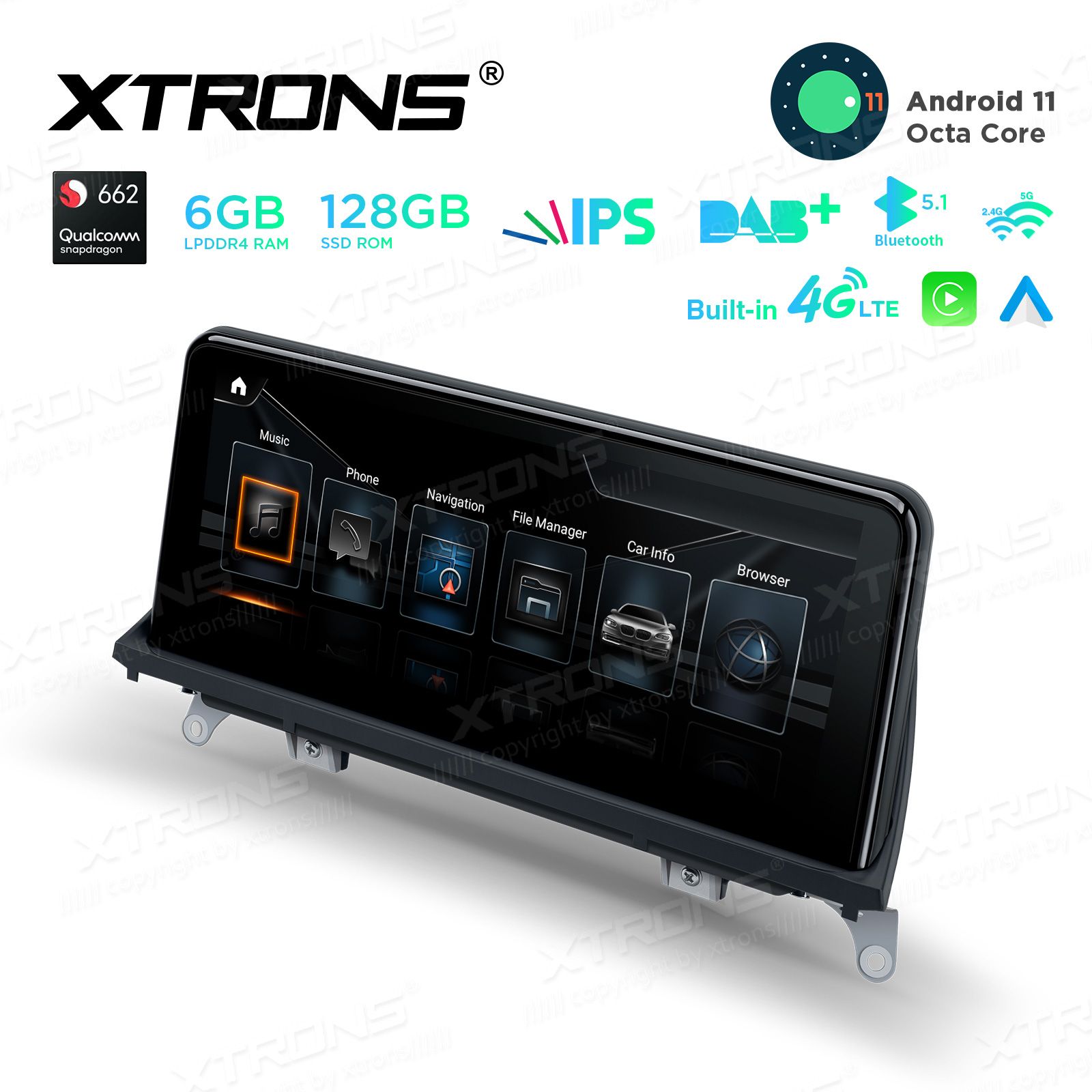 BMW X5 | X6 | E70 | 71 iDrive CCC (2007-2010) kahesüsteemne, originaalraadio säilitav Android 11 GPS autoraadio ja multimeedia keskus