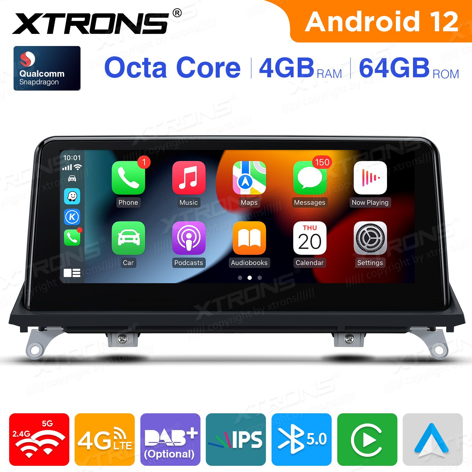 BMW X5 | X6 | E70 | 71 iDrive CCC (2007-2010) kahesüsteemne, originaalraadio säilitav Android 12 GPS autoraadio ja multimeedia keskus