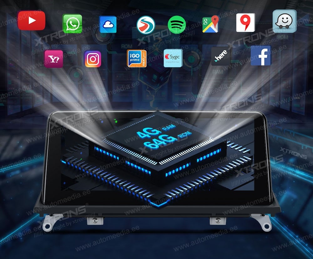 XTRONS BMW  tuki kaikille Google Play Android -sovelluksille