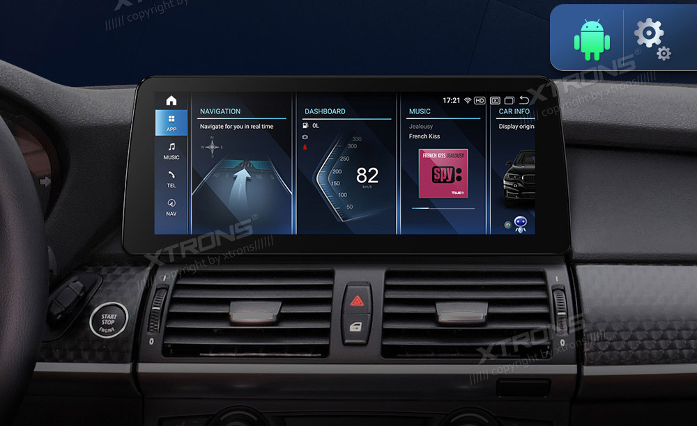 BMW X5 | X6 | E70 | 71 iDrive CCC (2007-2010)  XTRONS QXB22X5CC_L merkkikohtainen Android GPS multimedia näyttö