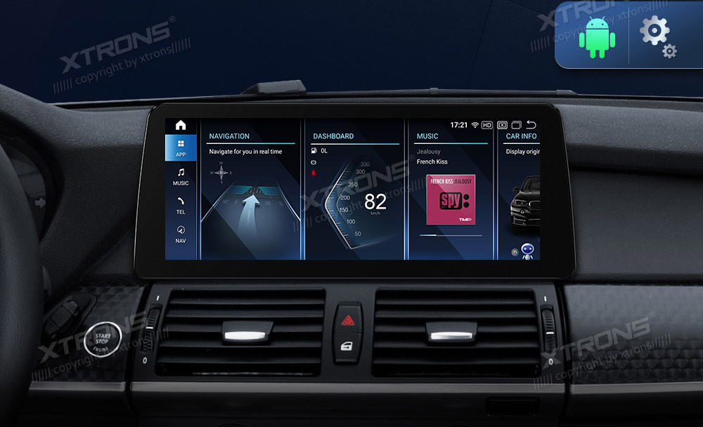 BMW X5 | X6 | E70 | 71 iDrive CIC (2010-2014)  XTRONS QXB22X5CI_L merkkikohtainen Android GPS multimedia näyttö