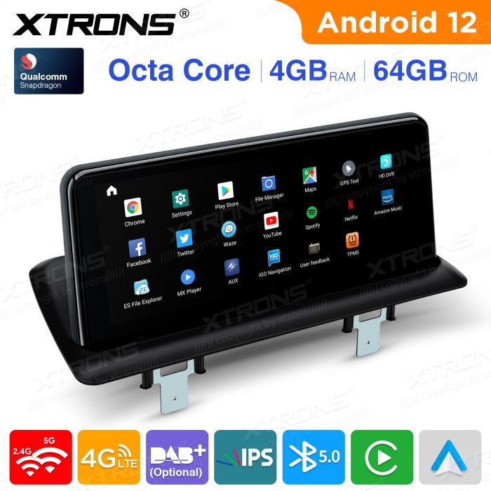 BMW 1. ser. E81 | E82 | E87 | E88 (2004-2012) w/o orig. screen mudelipõhine Android 12 GPS autoraadio ja multimeedia keskus