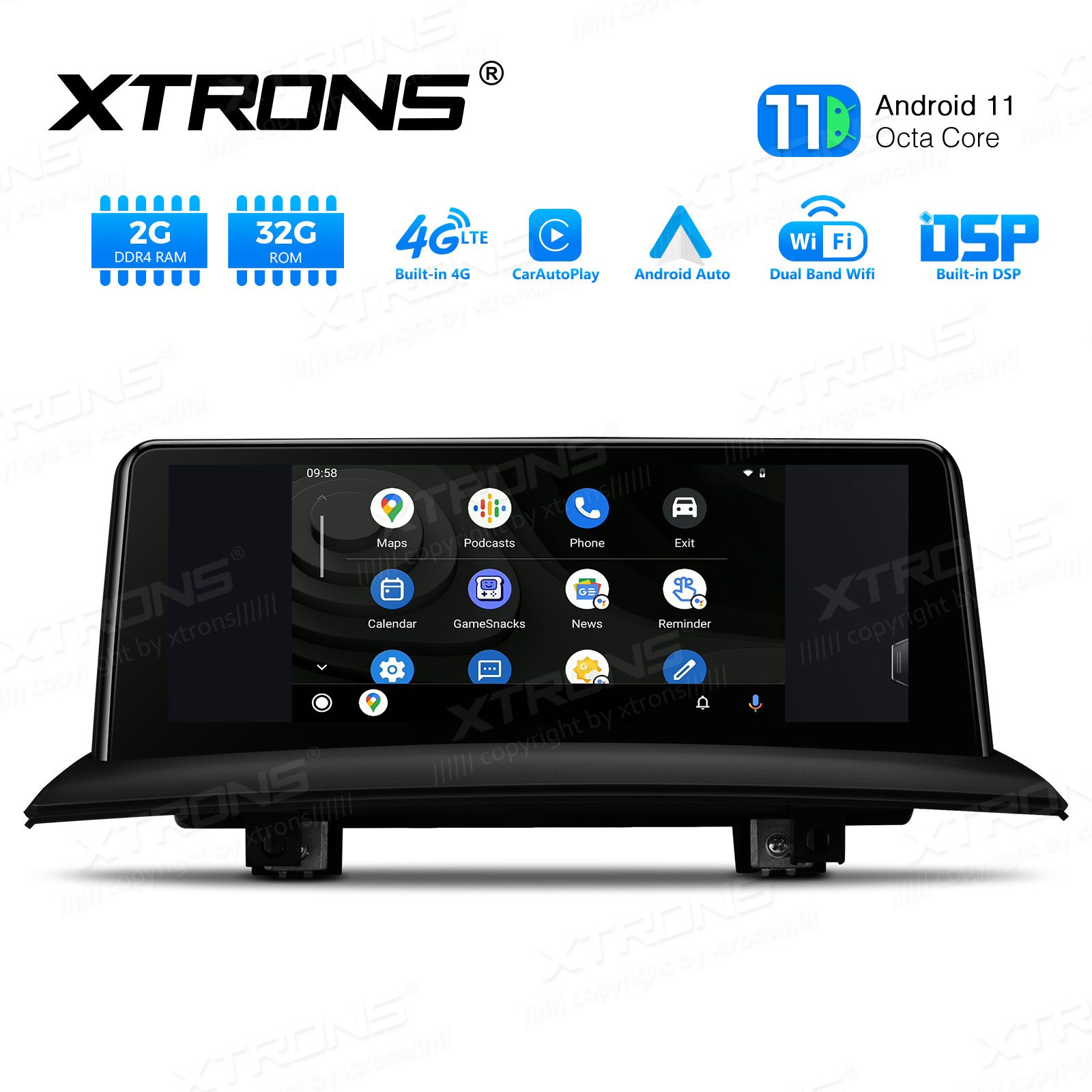 BMW X3 E83 (2004-2009) w/o orig. screen mudelipõhine Android 12 GPS autoraadio ja multimeedia keskus