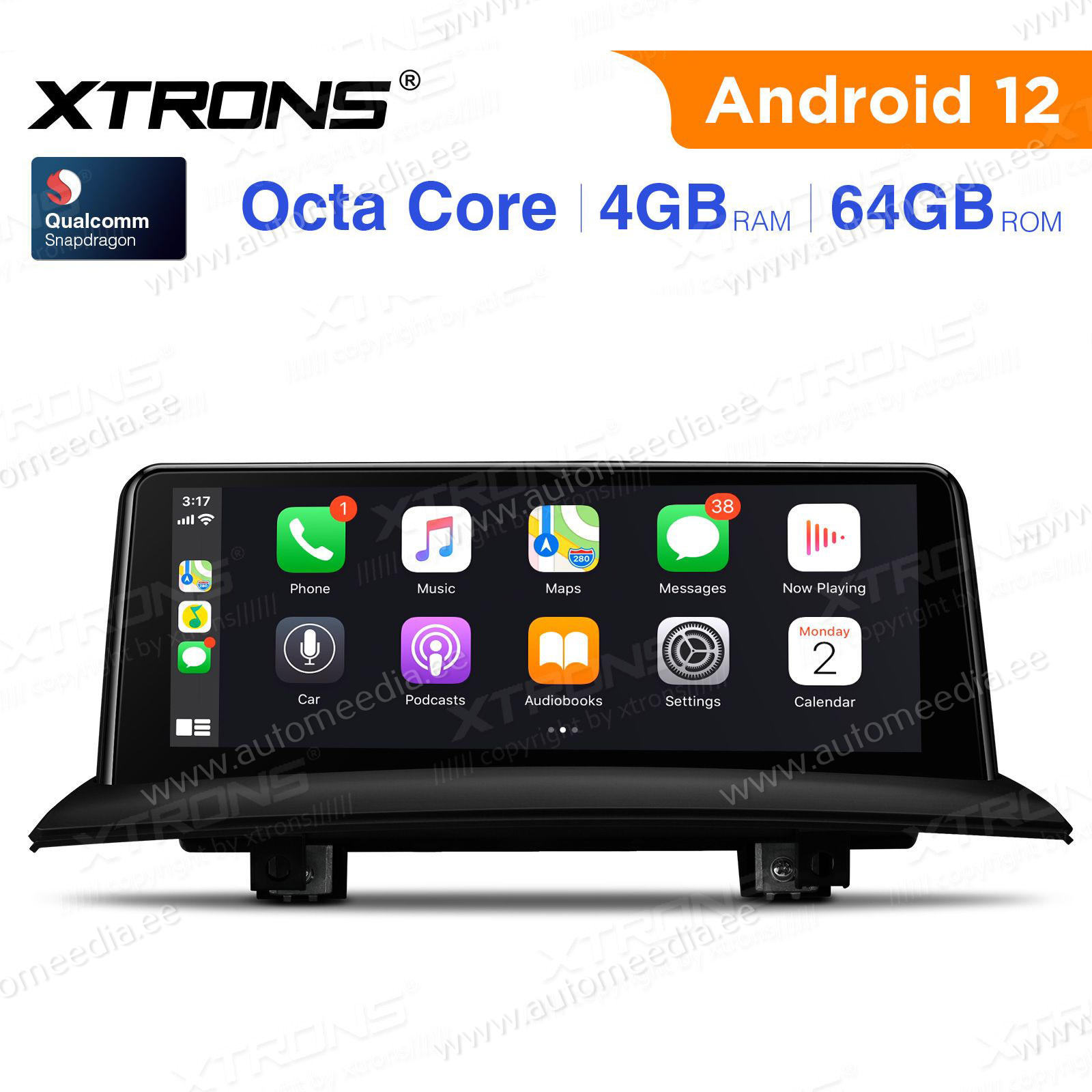 BMW X3 E83 (2004-2009) w/o orig. screen mudelipõhine Android 12 GPS autoraadio ja multimeedia keskus