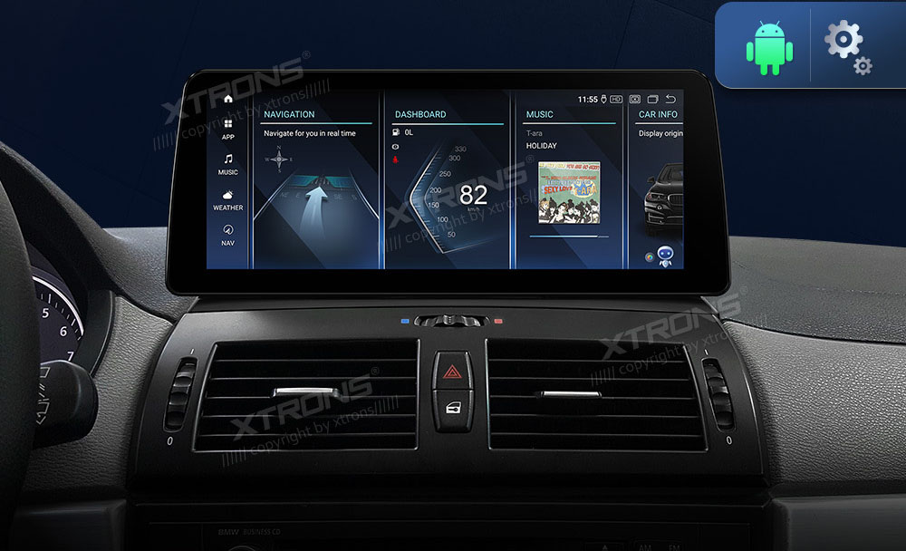 BMW X3 E83 (2004-2009) w/o orig. screen  XTRONS QXB22X3UN_LP merkkikohtainen Android GPS multimedia näyttö