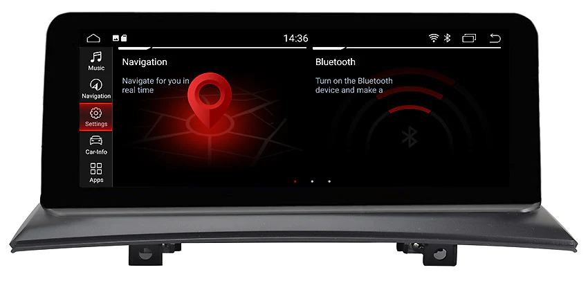 BMW X3 E83 (2004 - 2009) with orig. screen  Automedia BLA6283D merkkikohtainen Android GPS multimedia näyttö