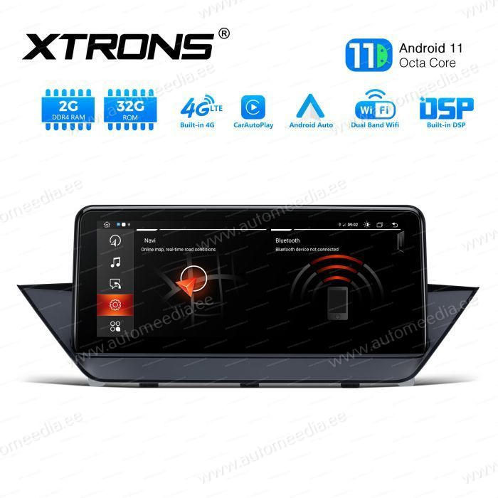 BMW X1 E84 (2009-2015) iDrive CIC kahesüsteemne, originaalraadio säilitav Android 12 GPS autoraadio ja multimeedia keskus