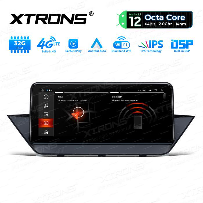 BMW X1 E84 (2009-2015) w/o orig. screen mudelipõhine Android 12 GPS autoraadio ja multimeedia keskus