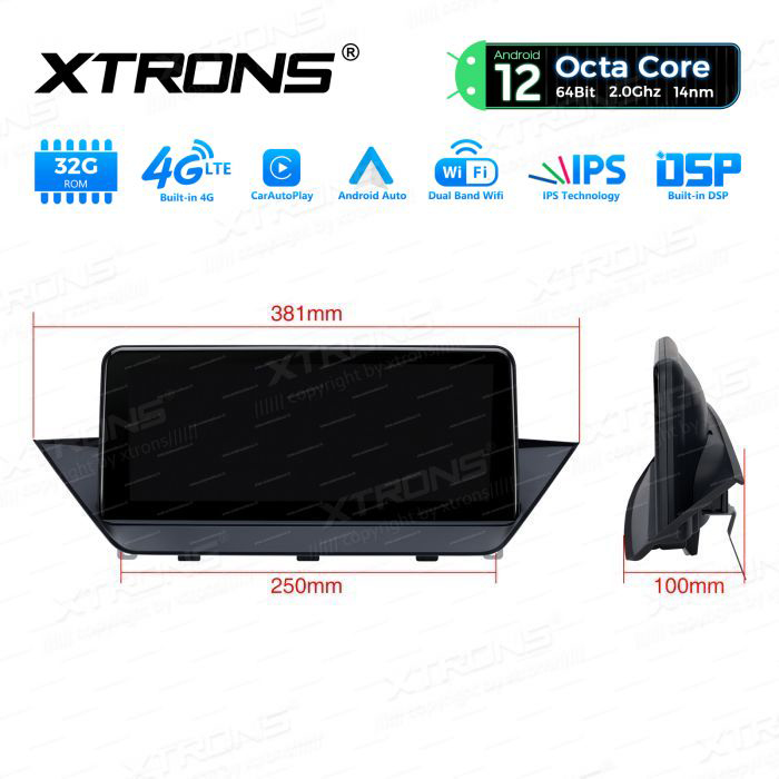 BMW X1 E84 (2009-2015) w/o orig. screen mudelipõhine Android 12 GPS autoraadio ja multimeedia keskus
