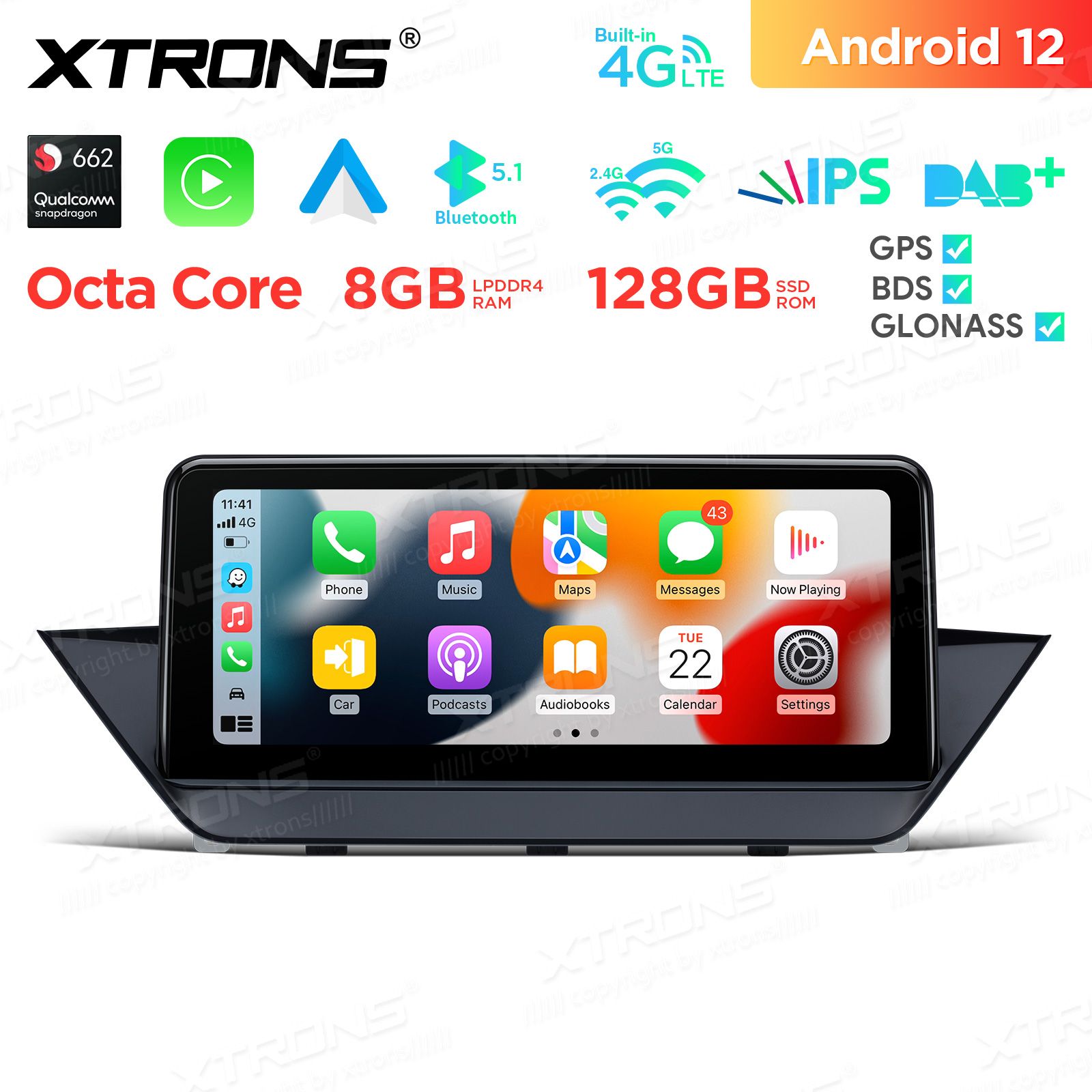 BMW X1 E84 (2009-2015) w/o orig. screen mudelipõhine Android 11 GPS autoraadio ja multimeedia keskus