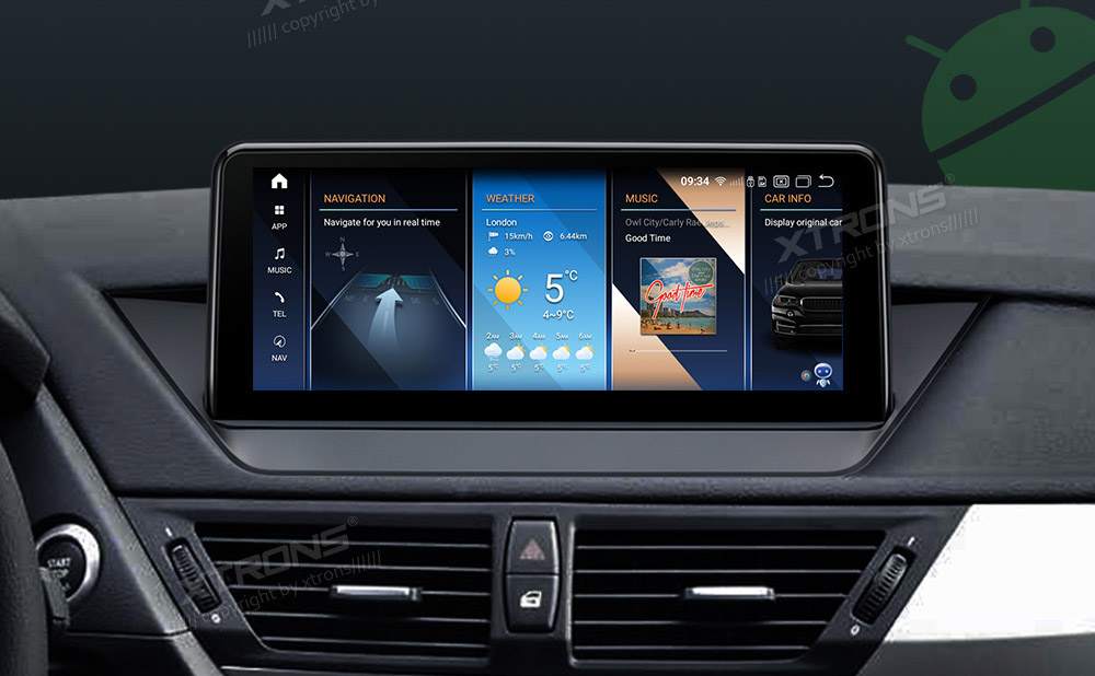 BMW X1 E84 (2009-2015) w/o orig. screen  XTRONS QPB12X1UNP Штатная магнитола Android