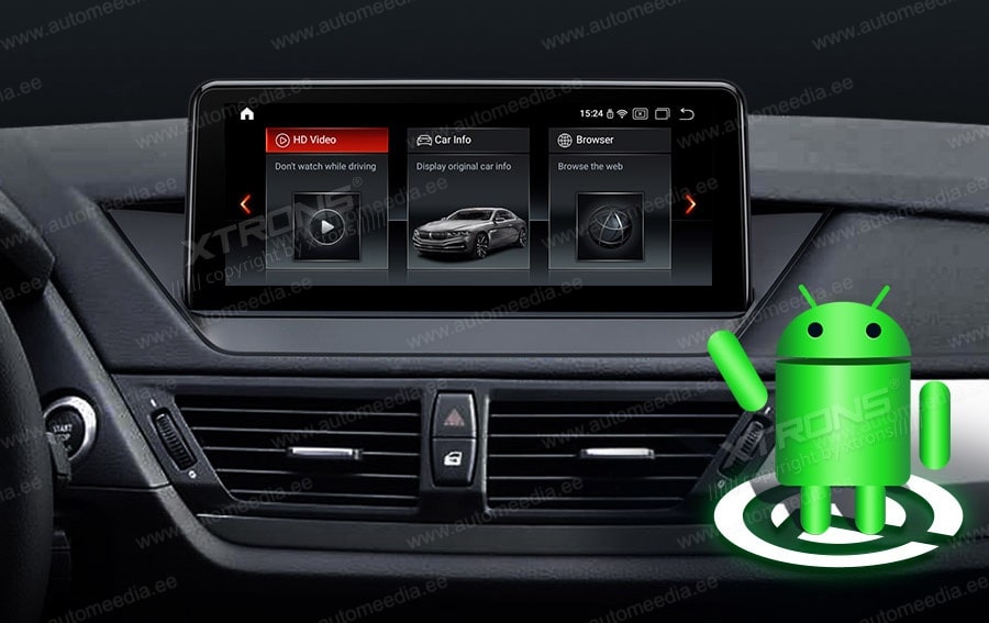 BMW X1 E84 (2009-2015) iDrive CIC  XTRONS QSB12X1CI merkkikohtainen Android GPS multimedia näyttö