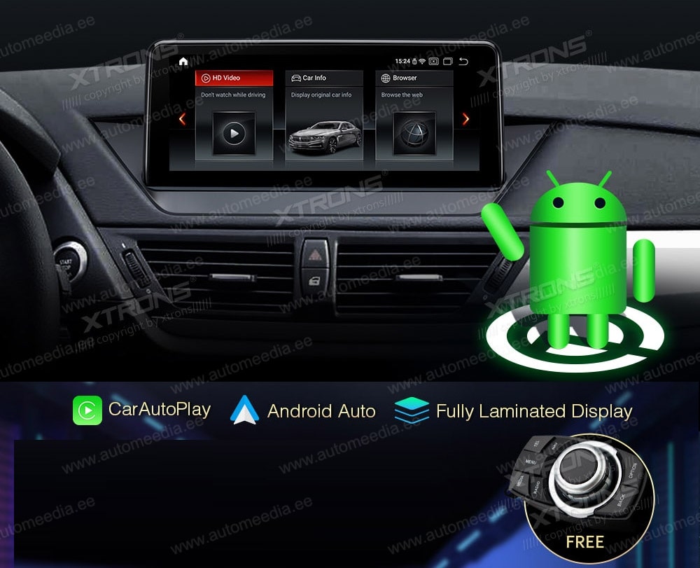 BMW X1 E84 (2009-2015) w/o orig. screen  XTRONS QSB12X1UN merkkikohtainen Android GPS multimedia näyttö