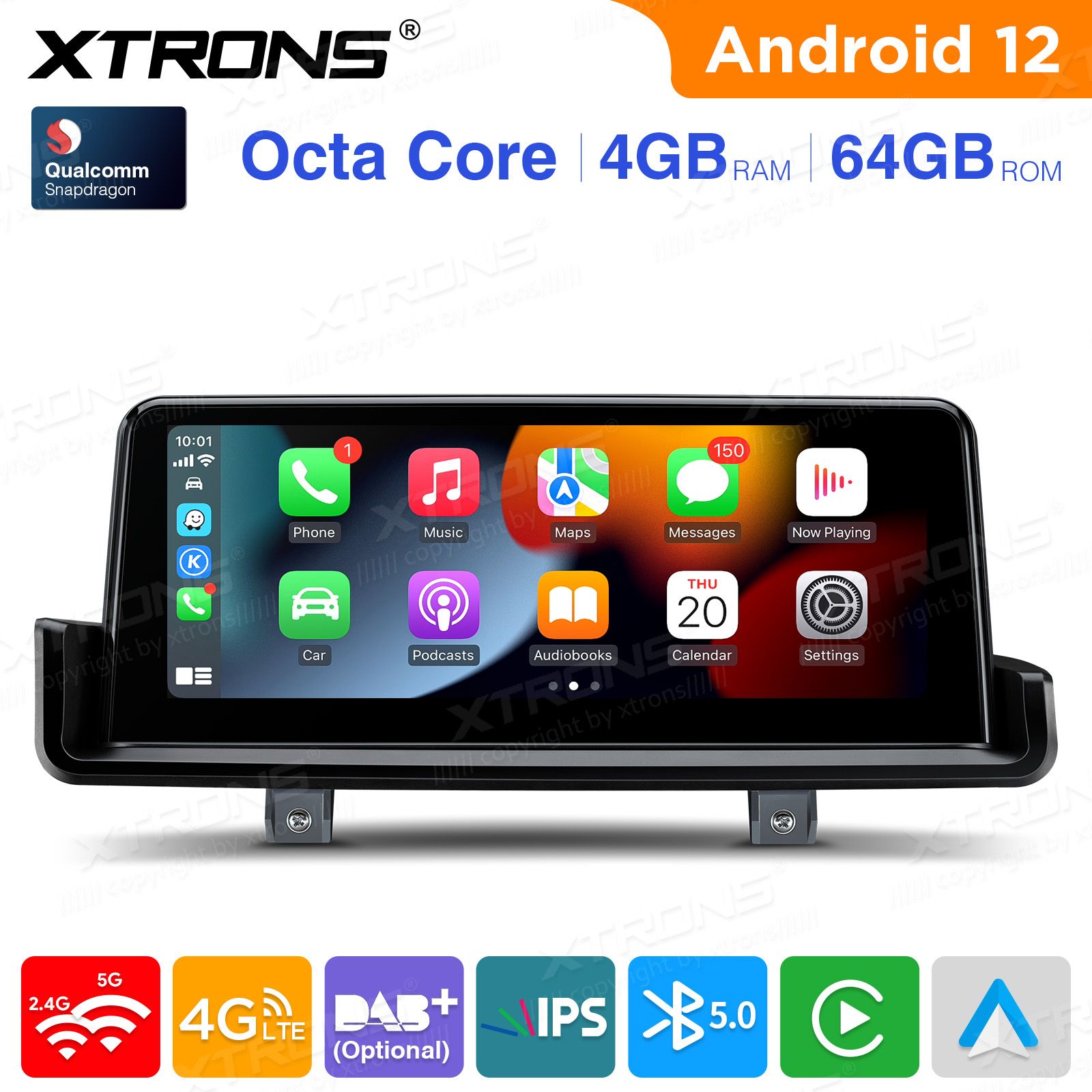 BMW 3. ser. E90 | E91 | E92 | E93 (2005-2012) w/o orig. screen mudelipõhine Android 12 GPS autoraadio ja multimeedia keskus