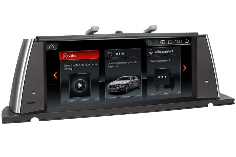 BMW 5.ser F07 GT(2013 - 2017) | iDrive NBT kahesüsteemne, originaalraadio säilitav Android 11 GPS autoraadio ja multimeedia keskus