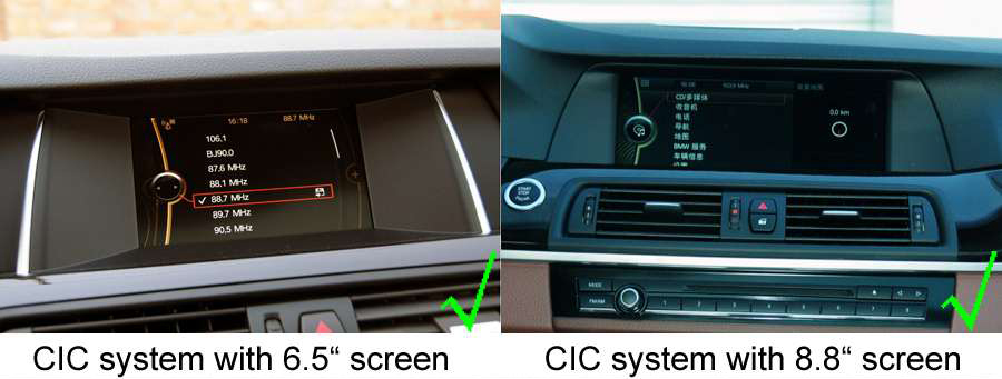 BMW 5.ser F07 GT(2013 - 2017) | iDrive NBT  custom fit multimedia radio suitability for the car