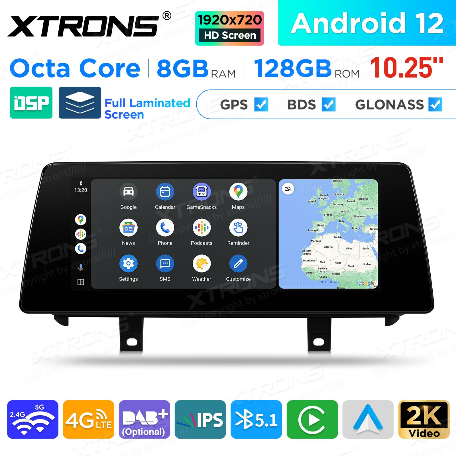 BMW X5 | X6 | F15 | F16 iDrive NBT (2014-2016) kahesüsteemne, originaalraadio säilitav Android 12 GPS autoraadio ja multimeedia keskus