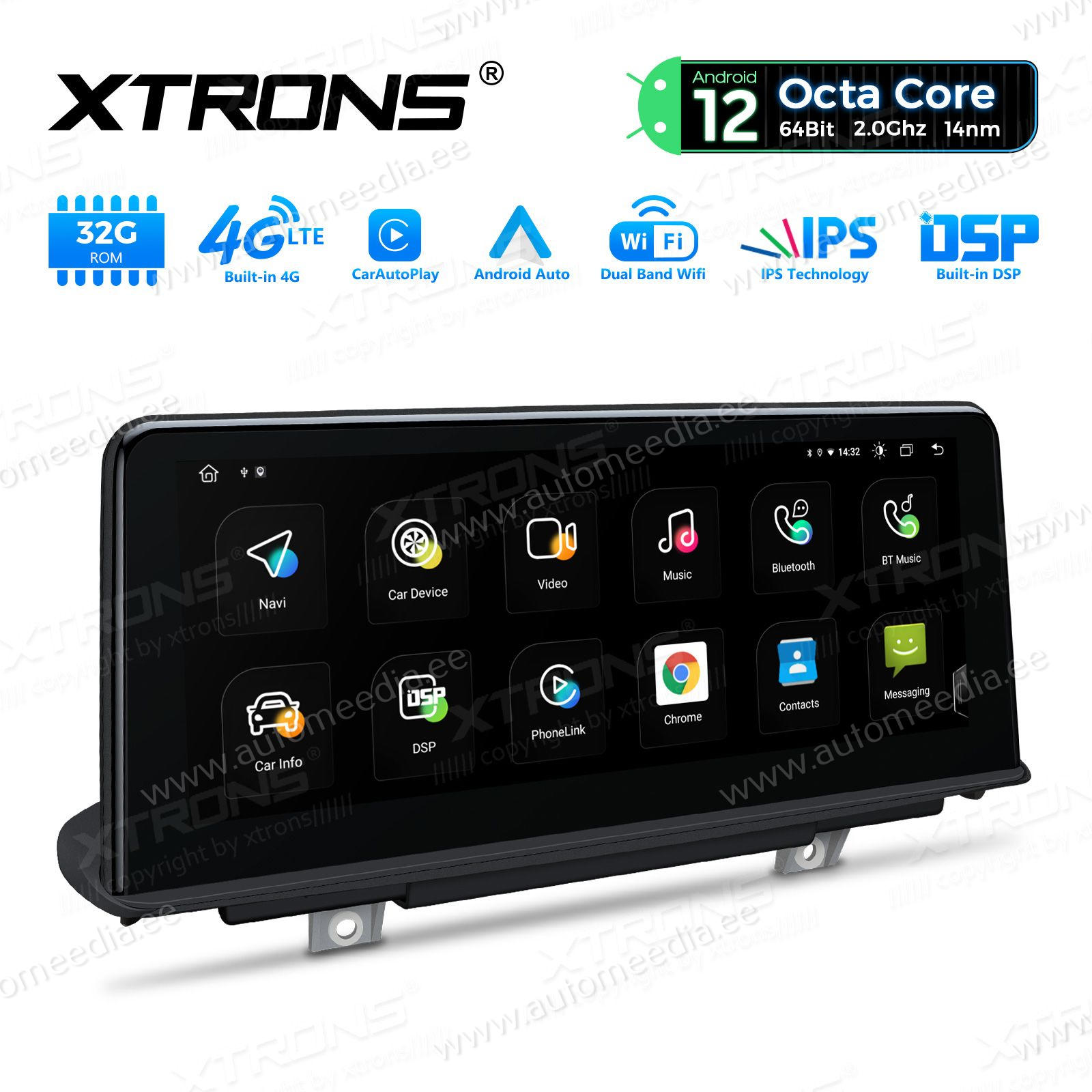 BMW X5 | X6 | F15 | F16 iDrive NBT (2014-2016) kahesüsteemne, originaalraadio säilitav Android 12 GPS autoraadio ja multimeedia keskus