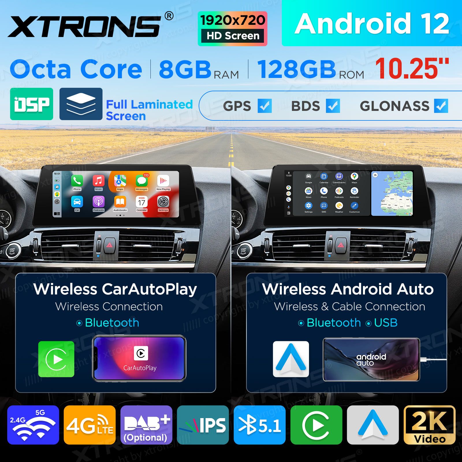 BMW X3 F25 iDrive NBT (2013-2016) mudelipõhine Android 12 GPS autoraadio ja multimeedia keskus