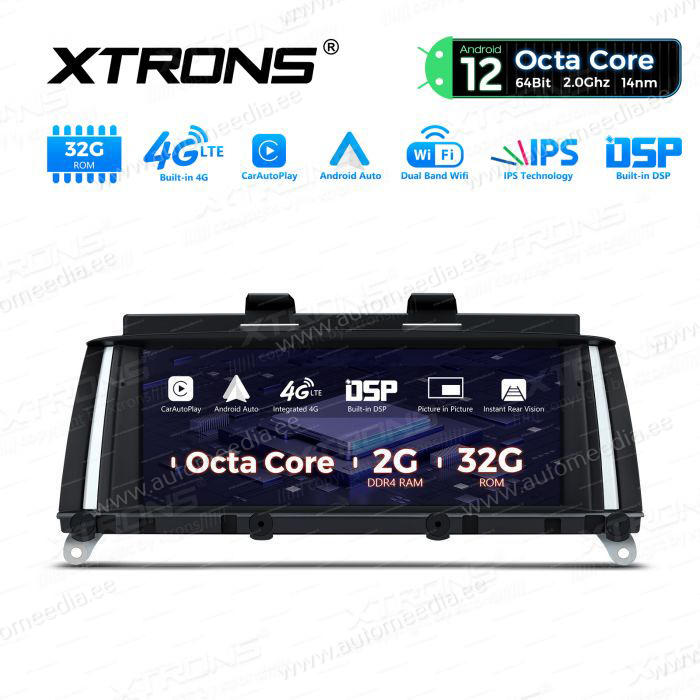 BMW X3 F25 iDrive CIC (2011-2013) kahesüsteemne, originaalraadio säilitav Android 12 GPS autoraadio ja multimeedia keskus