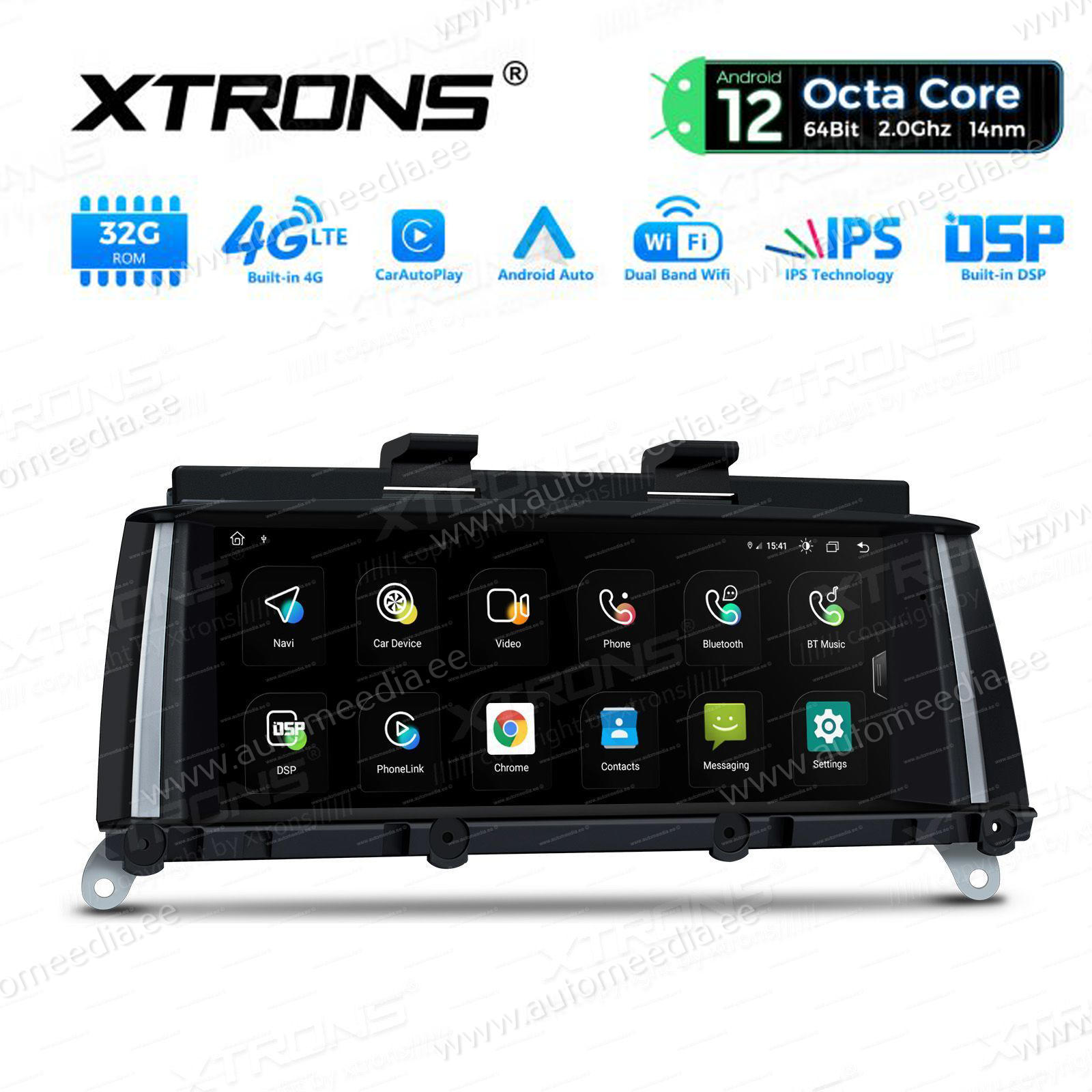 BMW X3 F25 iDrive CIC (2011-2013) kahesüsteemne, originaalraadio säilitav Android 12 GPS autoraadio ja multimeedia keskus