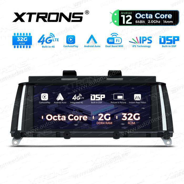 BMW X3 F25 iDrive NBT (2013-2016) kahesüsteemne, originaalraadio säilitav Android 12 GPS autoraadio ja multimeedia keskus