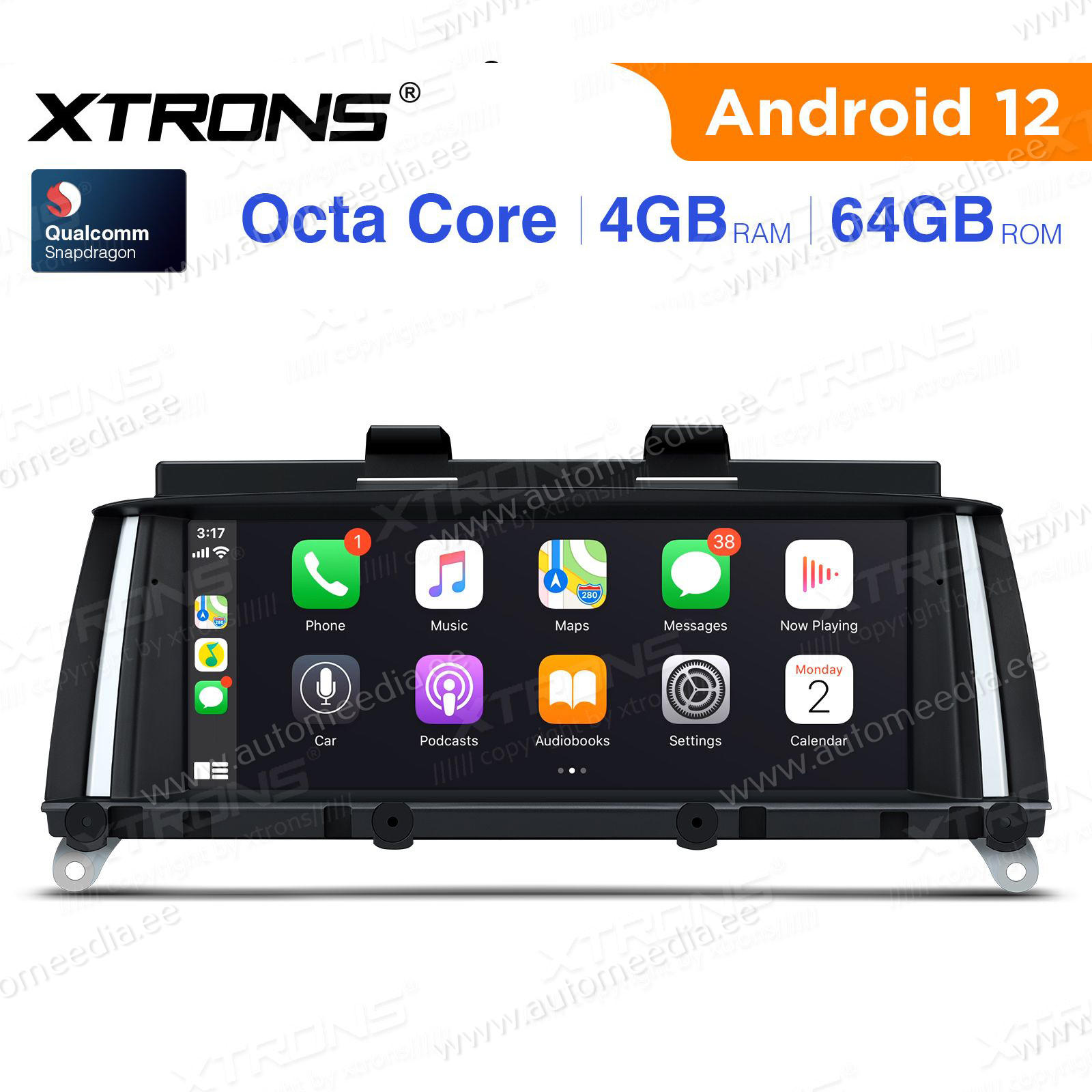 BMW X3 F25 iDrive CIC (2011-2013) kahesüsteemne, originaalraadio säilitav Android 12 GPS autoraadio ja multimeedia keskus
