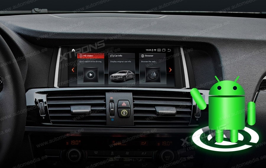 BMW X3 F25 iDrive NBT (2013-2016)  XTRONS QSB82X3NB merkkikohtainen Android GPS multimedia näyttö