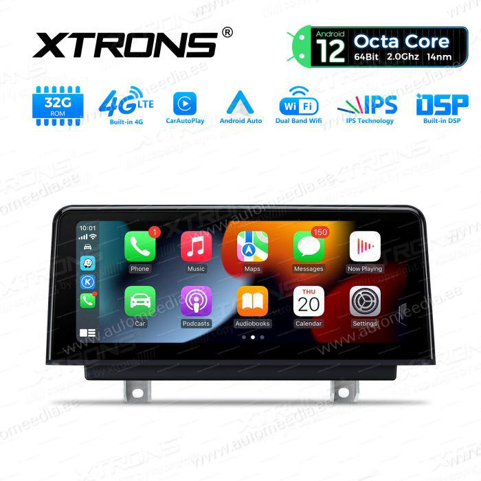 BMW 3.ser | BMW 4.ser | F30 | F32 | (2013-2016) Android 12 Car Multimedia Player with GPS Navigation