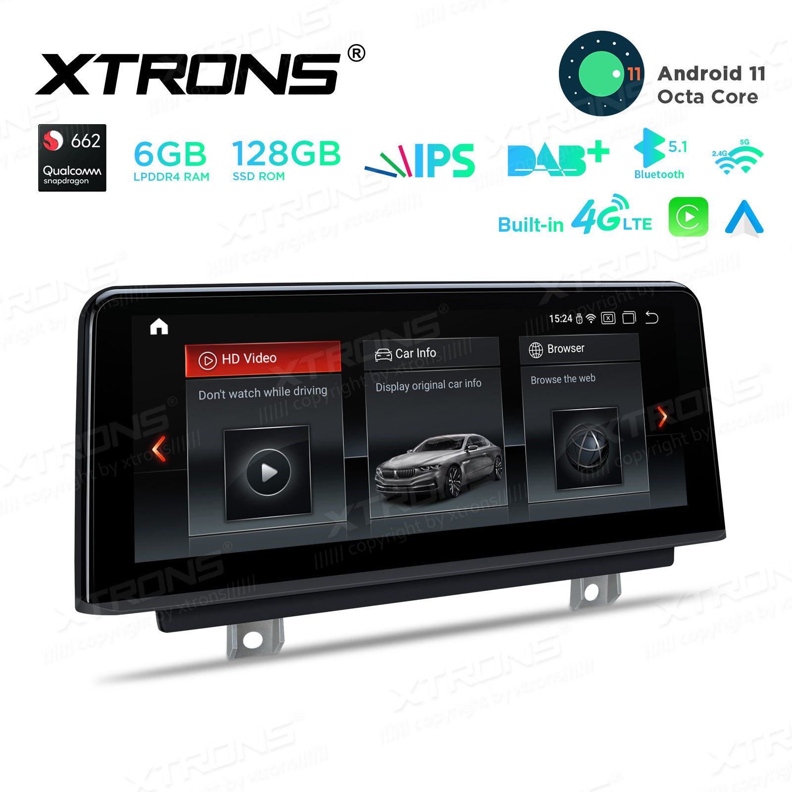 BMW 3.ser | BMW 4.ser | F30 | F32 | (2013-2016) Android 11 Car Multimedia Player with GPS Navigation