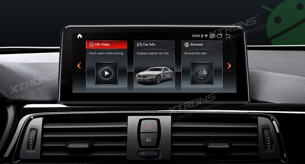 BMW 3.ser | BMW 4.ser | F30 | F32 | (2013-2016)  XTRONS QPB12NBTH merkkikohtainen Android GPS multimedia näyttö