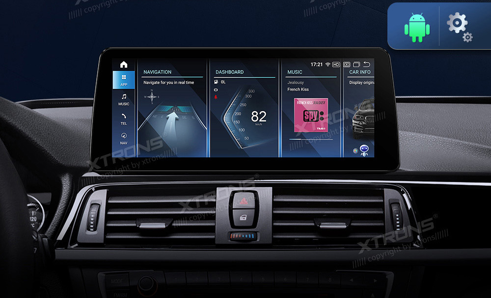 BMW 3.ser | BMW 4.ser | F30 | F32 | (2013-2016)  XTRONS QXB22NBTH_L Car multimedia GPS player with Custom Fit Design