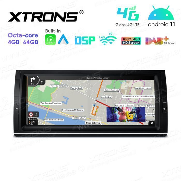 BMW X5 E53 (1999-2006) mudelipõhine Android 12 GPS autoraadio ja multimeedia keskus