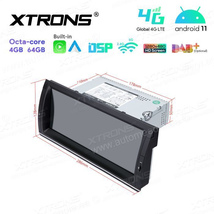 BMW X5 E53 (1999-2006) mudelipõhine Android 12 GPS autoraadio ja multimeedia keskus