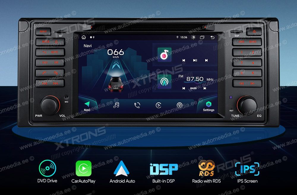 BMW 5. seeria E39 (1995-2004) | 7. seeria E38 (1994-2001) XTRONS IA7139B merkkikohtainen Android GPS multimedia näyttösoitin