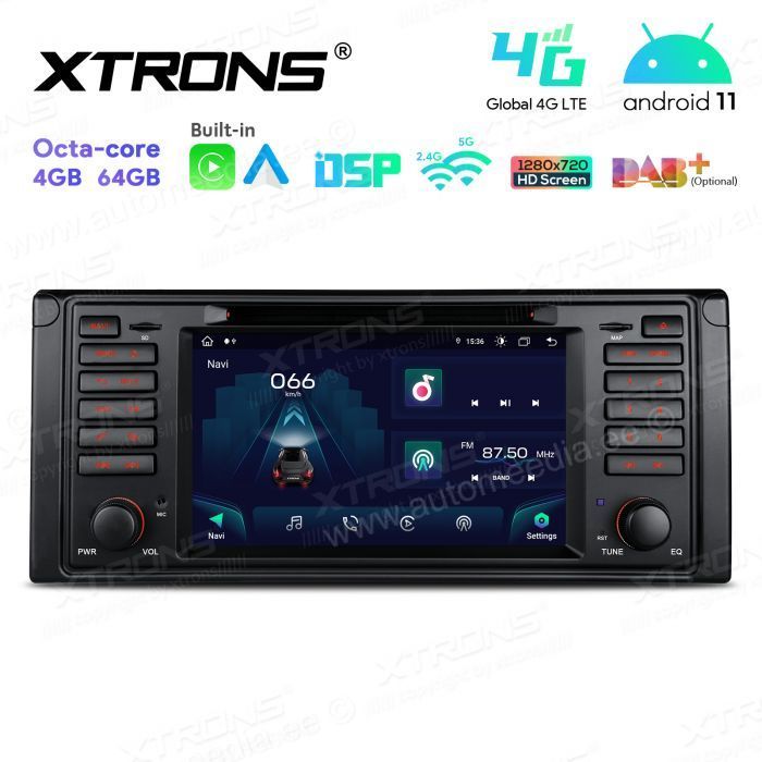 BMW 5. seeria E39 (1995-2004) Android 12 Car Multimedia Player with GPS Navigation