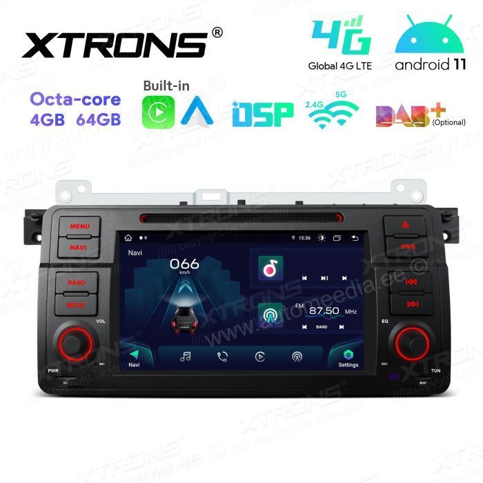BMW 3. seeria E46 (1998-2006) Android 12 Car Multimedia Player with GPS Navigation