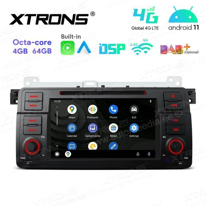 BMW 3. seeria E46 (1998-2006) mudelipõhine Android 12 GPS autoraadio ja multimeedia keskus