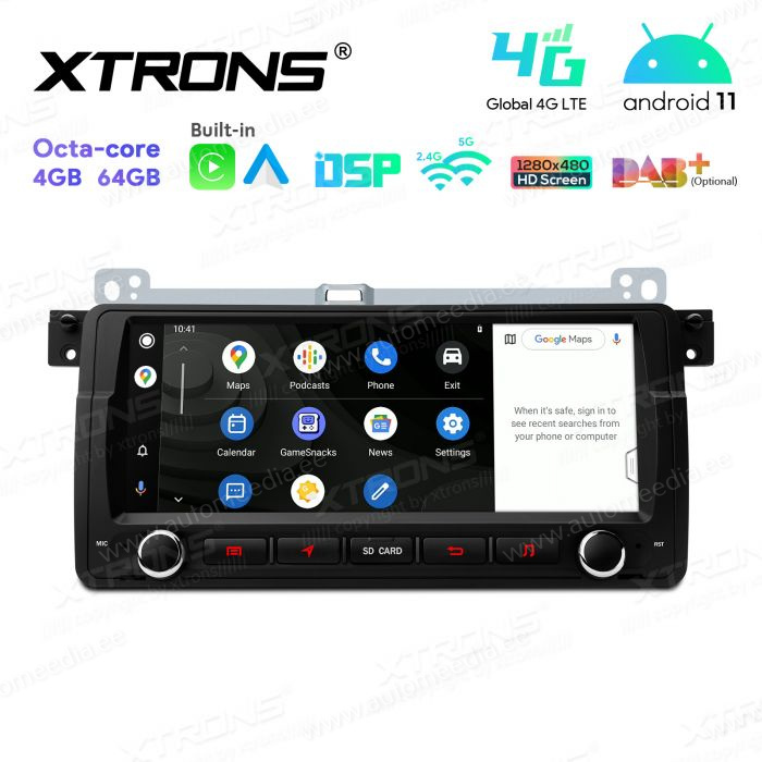 BMW 3. seeria E46 (1998-2006) mudelipõhine Android 12 GPS autoraadio ja multimeedia keskus