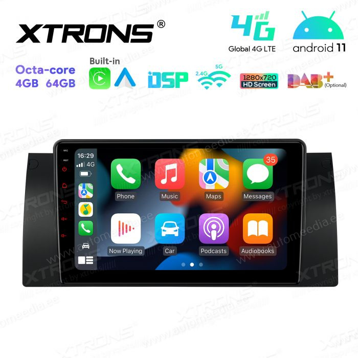 BMW X5 E53 (1999-2006) mudelipõhine Android 12 GPS autoraadio ja multimeedia keskus